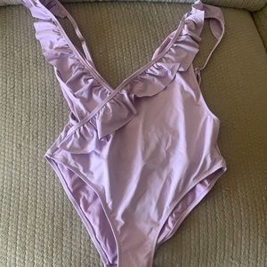 Purple bathing suit, size S, New